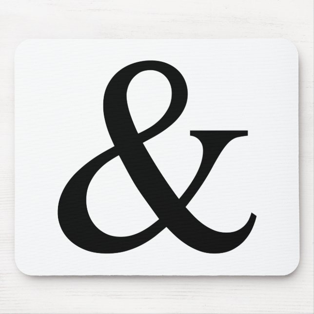 Zeichen und Zeichen von Ampersand Mousepad (Vorne)
