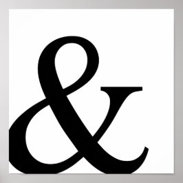 Zeichen und Zeichen von Ampersand Poster