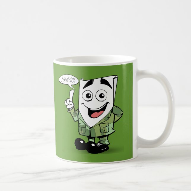 Zeichen von einem großen Résumé: Veteranen-Ausgabe Kaffeetasse (Rechts)