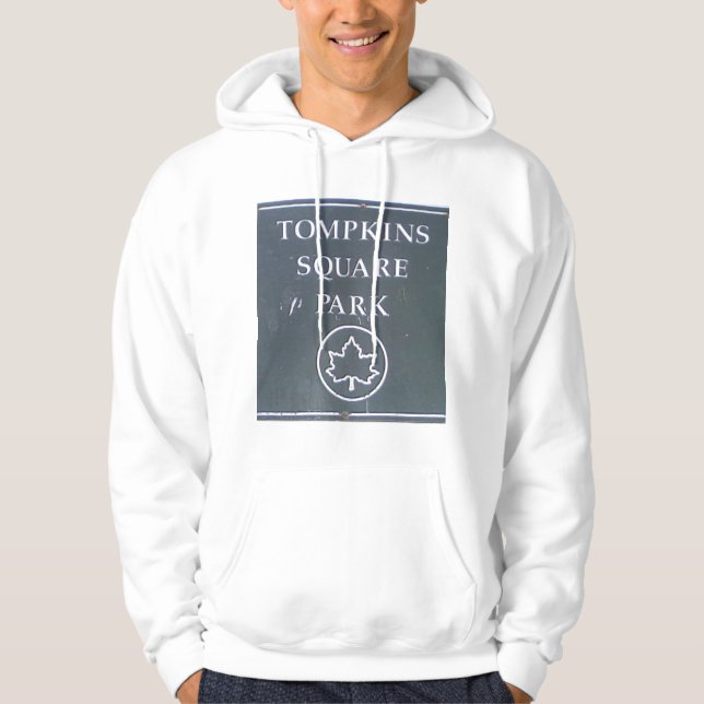 Zeichen von Tompkins quadratischem Park New York Hoodie (Vorderseite)