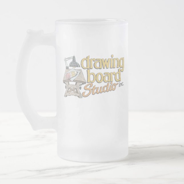 ZEICHENBRETT STUDIO MATTGLAS BIERGLAS (Links)