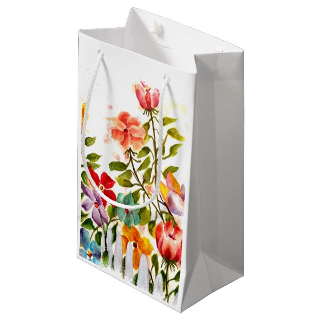 ZEICHENDRUCKE HINTER DEM ZENTRUM KLEINE GESCHENKTÜTE (Vorderseite Schrägansicht)