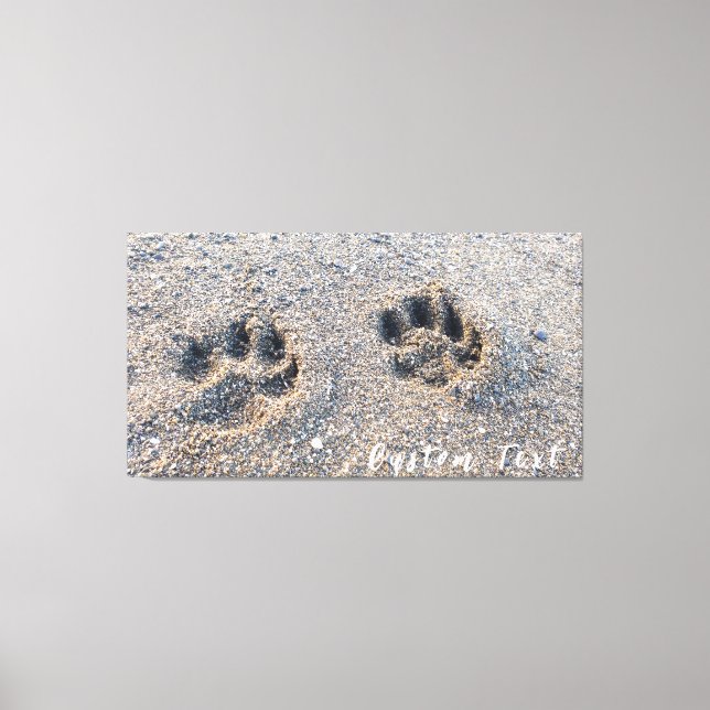 ZEICHENDRUCKEN IM FOTO DER SANDPUPPY-HUNDE-LOVERS LEINWANDDRUCK (Vorderseite)