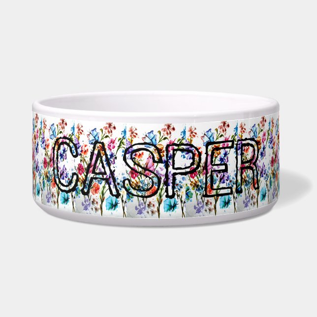 ZEICHENDRUCKER | GROSSER PET BOWL NAPF (Vorderseite)