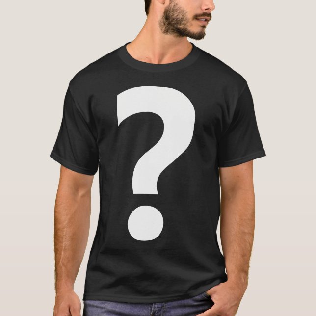 Zeichenkette für Interpunktionsfrage T-Shirt (Vorderseite)