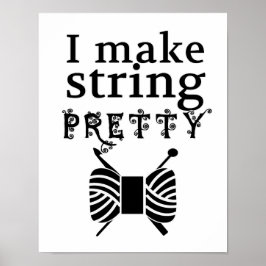 Zeichenketten Hübsch machen - Garne und Handwerksk Poster