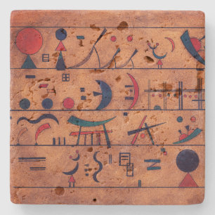 Zeichenketten   Wassily Kandinsky   Steinuntersetzer