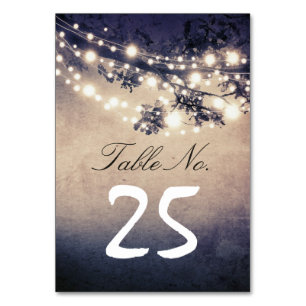 Zeichenkettenleuchten zweigen Tischnummern