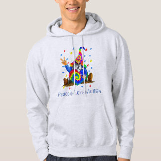 ZeichenkettenschließungPeace Liebe Autism Gnome Au Hoodie