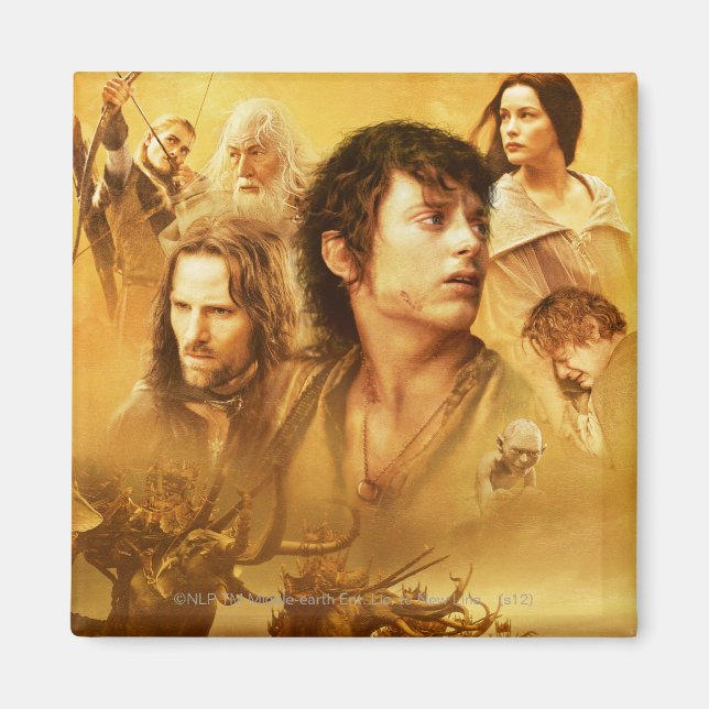 Zeichenkollage Magnet (Vorne)