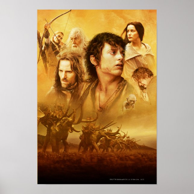 Zeichenkollage Poster (Vorne)