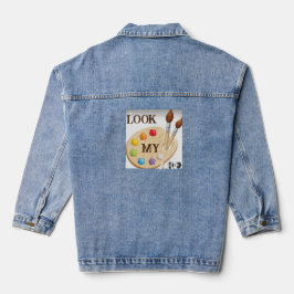 ZEICHENPLATTE SEHEN MEINE ART Denim Jacket Jeansjacke