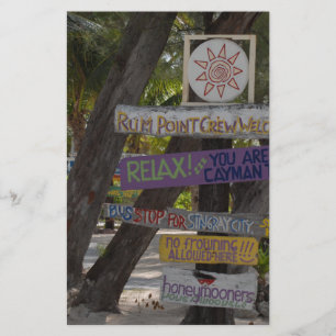 Zeichenpost Rum Point Grand Cayman Briefpapier