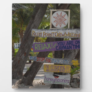 Zeichenpost Rum Point Grand Cayman Fotoplatte