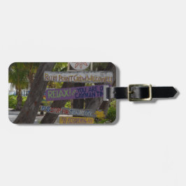 Zeichenpost Rum Point Grand Cayman Gepäckanhänger