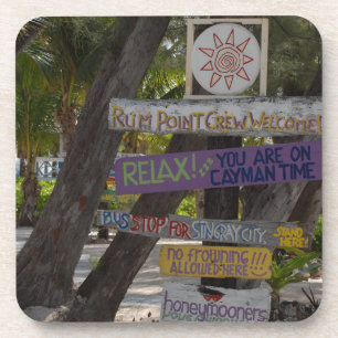 Zeichenpost Rum Point Grand Cayman Untersetzer