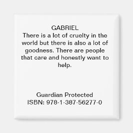 Zeichensatz aus "Schützend geschützt" Magnet