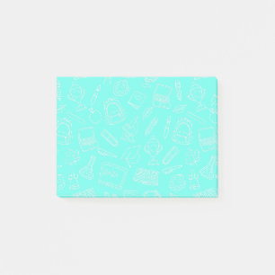 Zeichenschule Schulbedarf Muster Post-it Klebezettel