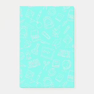 Zeichenschule Schulbedarf Muster Post-it Klebezettel