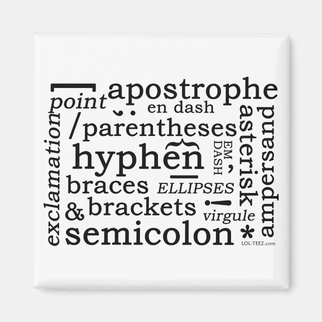 Zeichensetzung Magnet (Vorne)