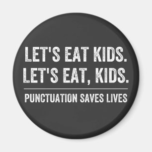 Zeichensetzung Rette Leben Magnet