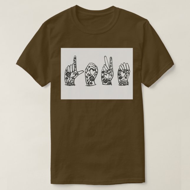 Zeichensprache der Liebe 11 T-Shirt (Design vorne)