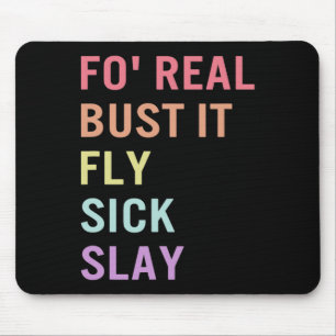 Zeichensprache für Real Bust It ASL Slang T-Shirt  Mousepad