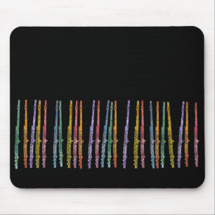Zeichenstift-Flöten Mousepad