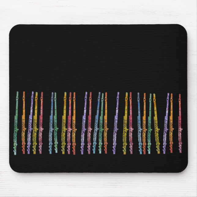 Zeichenstift-Flöten Mousepad (Vorne)