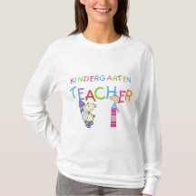 Zeichenstift-Kindergärtnerin-T-Shirts und