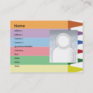 Zeichenstifte - mollig visitenkarte