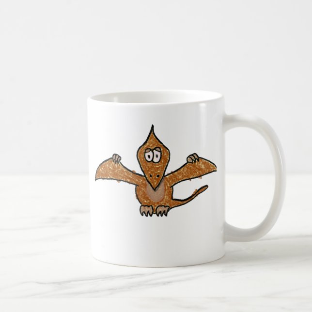 Zeichenstiftpterodactyl-Dinosaurier-Sammlung Tasse (Rechts)