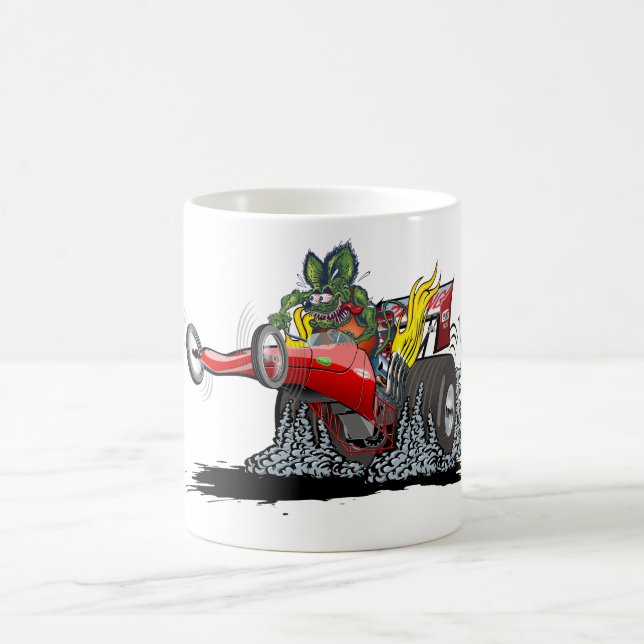 Zeichentrick-Dragster Kaffeetasse (Mittel)