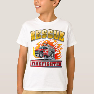Zeichentrick-Feuerwehrwagen T-Shirt