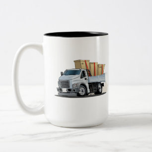Zeichentrick-LKW Zweifarbige Tasse
