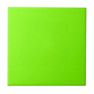 Zeichentrick/Neon Green 7FFF00 Color & Image Optio Fliese