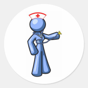 Zeichentrickanimation Runder Aufkleber