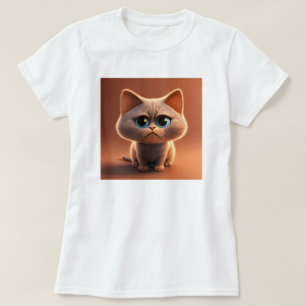 Zeichentrickdarstellung einer niedlichen Katze T-Shirt
