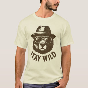 Zeichentrickfigur im Vintagen Grunge Style T - Shi T-Shirt