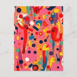 Zeichentrickfigur Postkarte