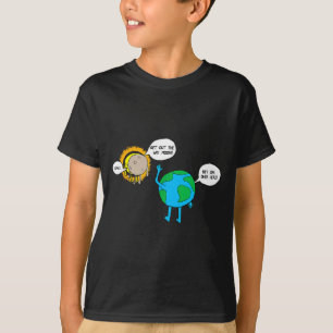 Zeichentrickfilm Totale Sonnenfinsternis April Ill T-Shirt