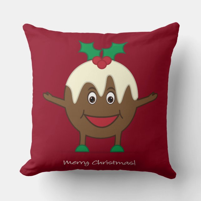 Zeichentrickfilm über Weihnachten Kissen (Vorderseite)