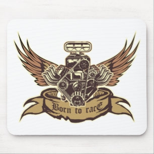 Zeichentrickmotor Mousepad