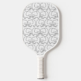 Zeichn Baby Elephant Pickleball Schläger