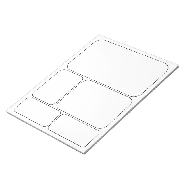 Zeichn deine eigenen Comicen Story Blank-Vorlagen Notizblock (angewinkelt)