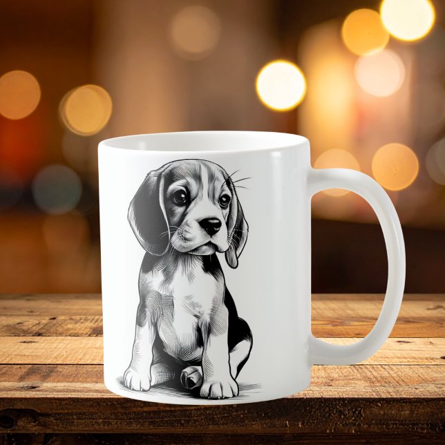 Zeichn der Beagel Pup Kaffeetasse (Von Creator hochgeladen)