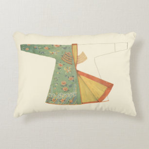 Zeichn des halb fertig gestellten Kimono Dekokissen