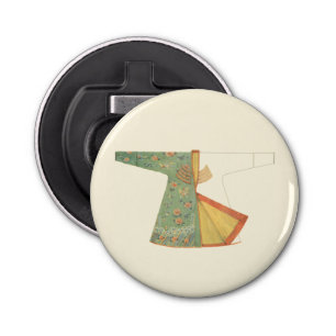 Zeichn des halb fertig gestellten Kimono Flaschenöffner