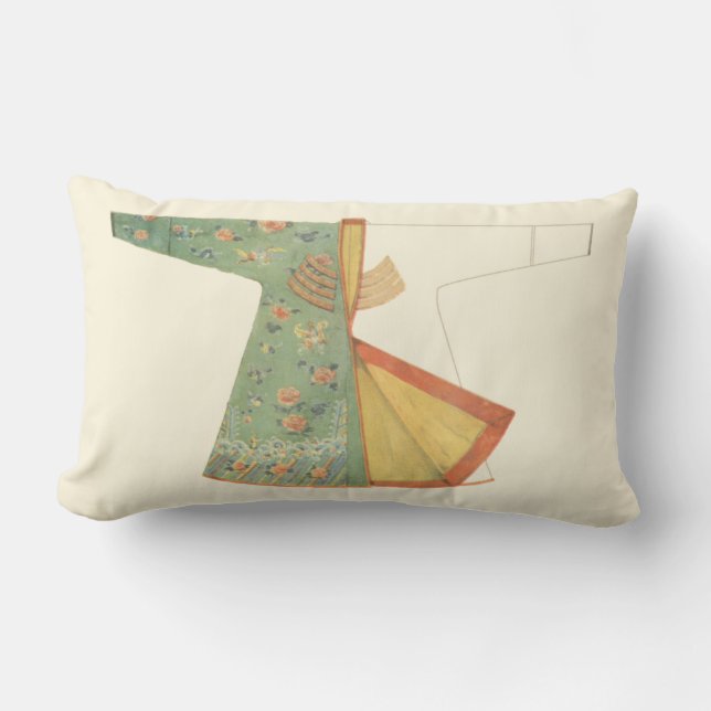 Zeichn des halb fertig gestellten Kimono Lendenkissen (Vorderseite)