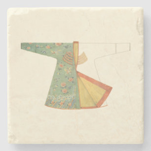 Zeichn des halb fertig gestellten Kimono Steinuntersetzer